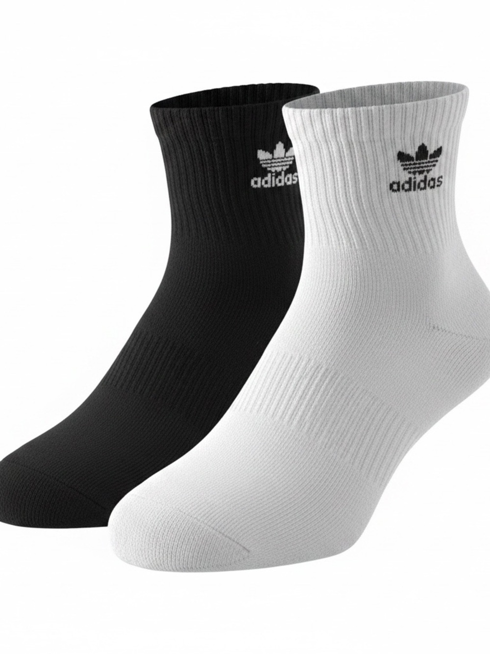 Adidas Mens Black and White Athletic Socks
Size 10-13
